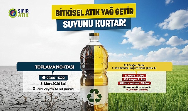 Manisa Büyükşehir’den Atık Yağını Getir Doğanı Koru Çağrısı