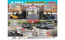 A101 2 Nisan’da Forklift ve Kamyonet Satacak