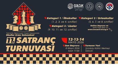 Gölcük’te 11. Geleneksel Satranç Turnuvası Başlıyor