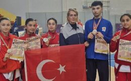 Seferihisar’ın ‘Altın Çocukları’ Avrupa yolunda kürsüyü bırakmıyor